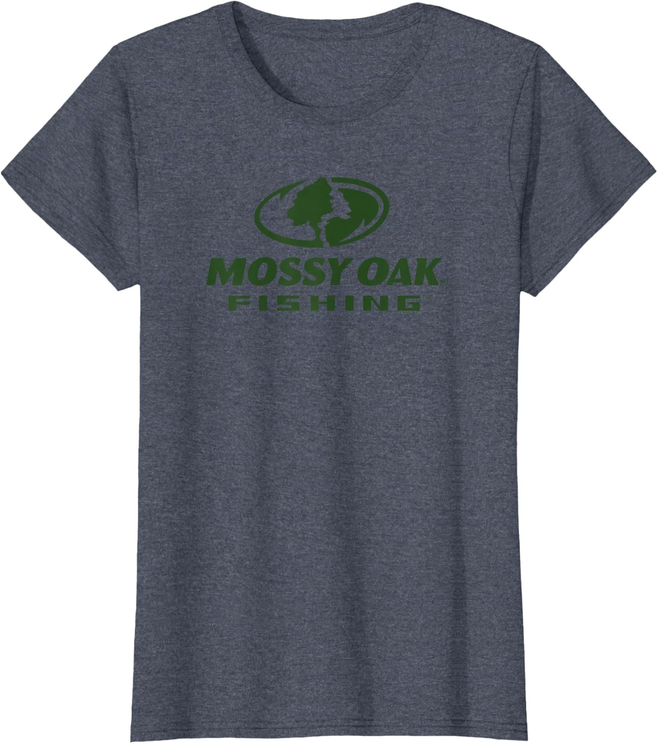 image:imageMossy Oak Fishing Large Green Logo TShirtHeather Blue