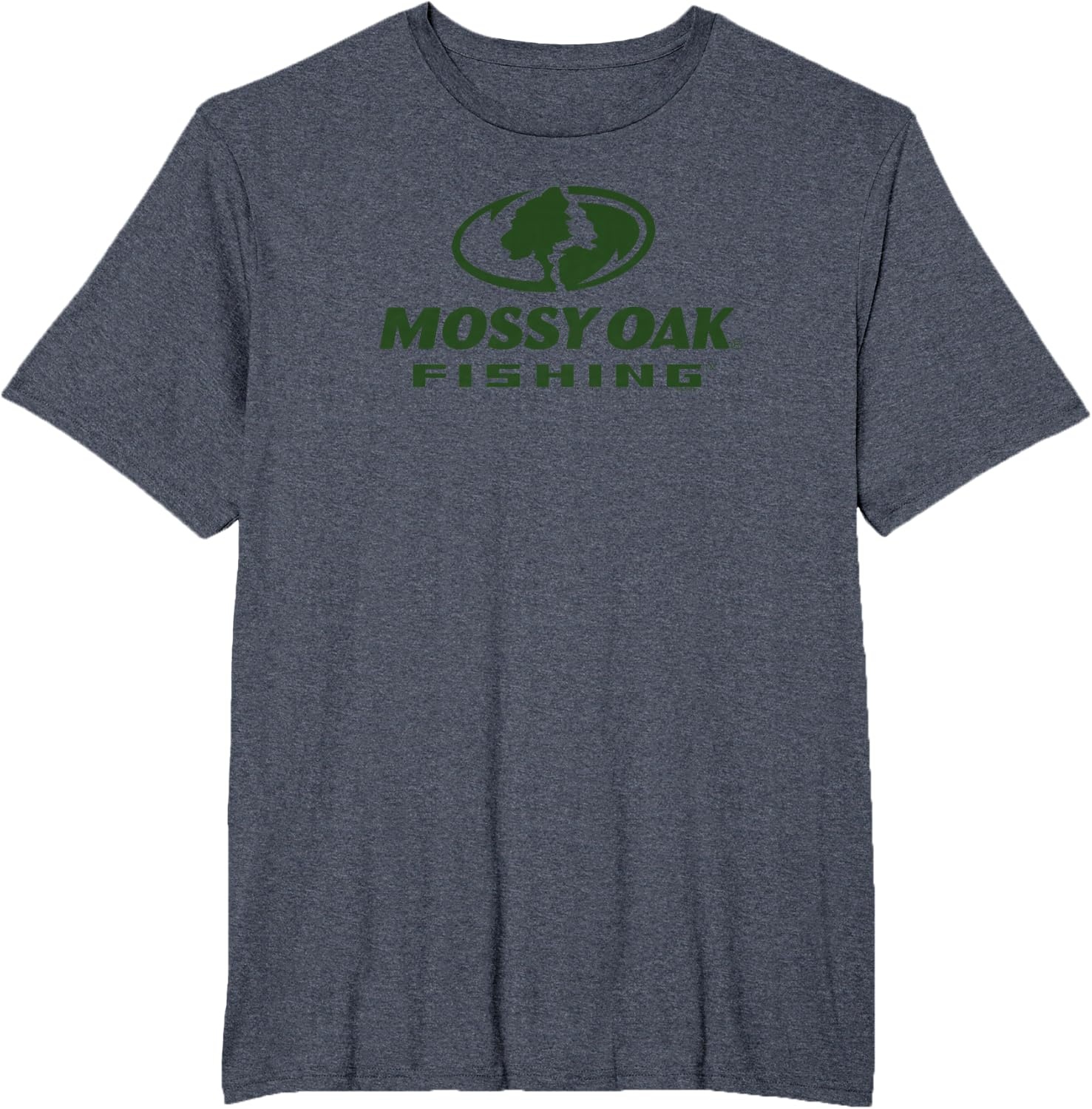 image:imageMossy Oak Fishing Large Green Logo TShirtHeather Blue