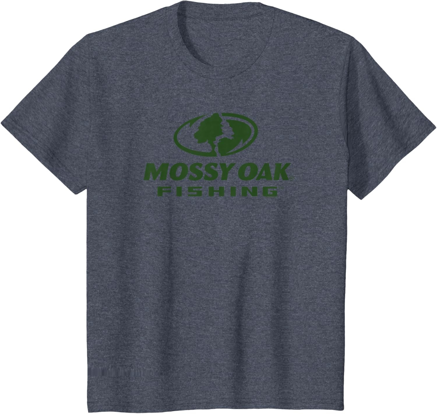 image:imageMossy Oak Fishing Large Green Logo TShirtHeather Blue