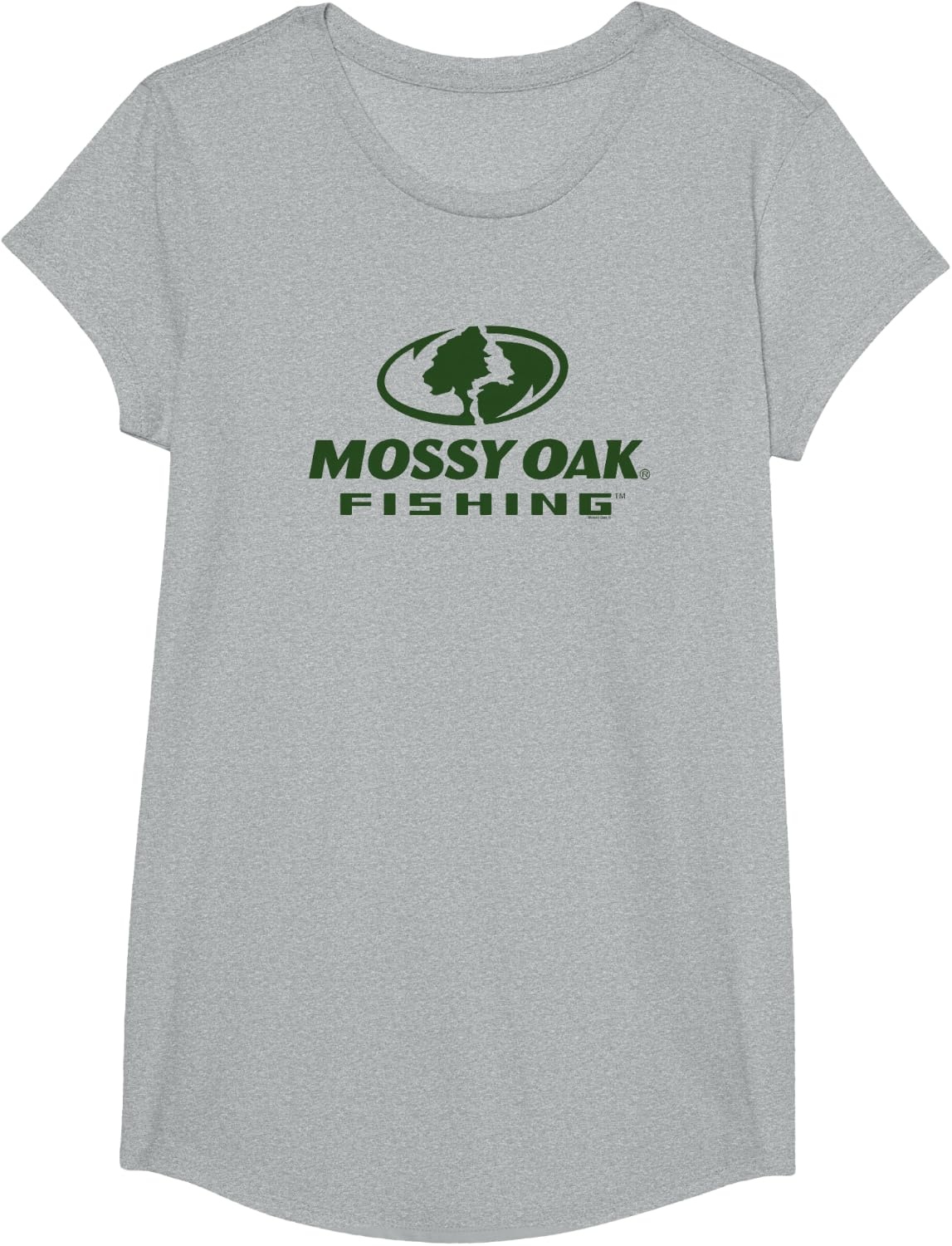 image:imageMossy Oak Fishing Large Green Logo TShirtHeather Grey