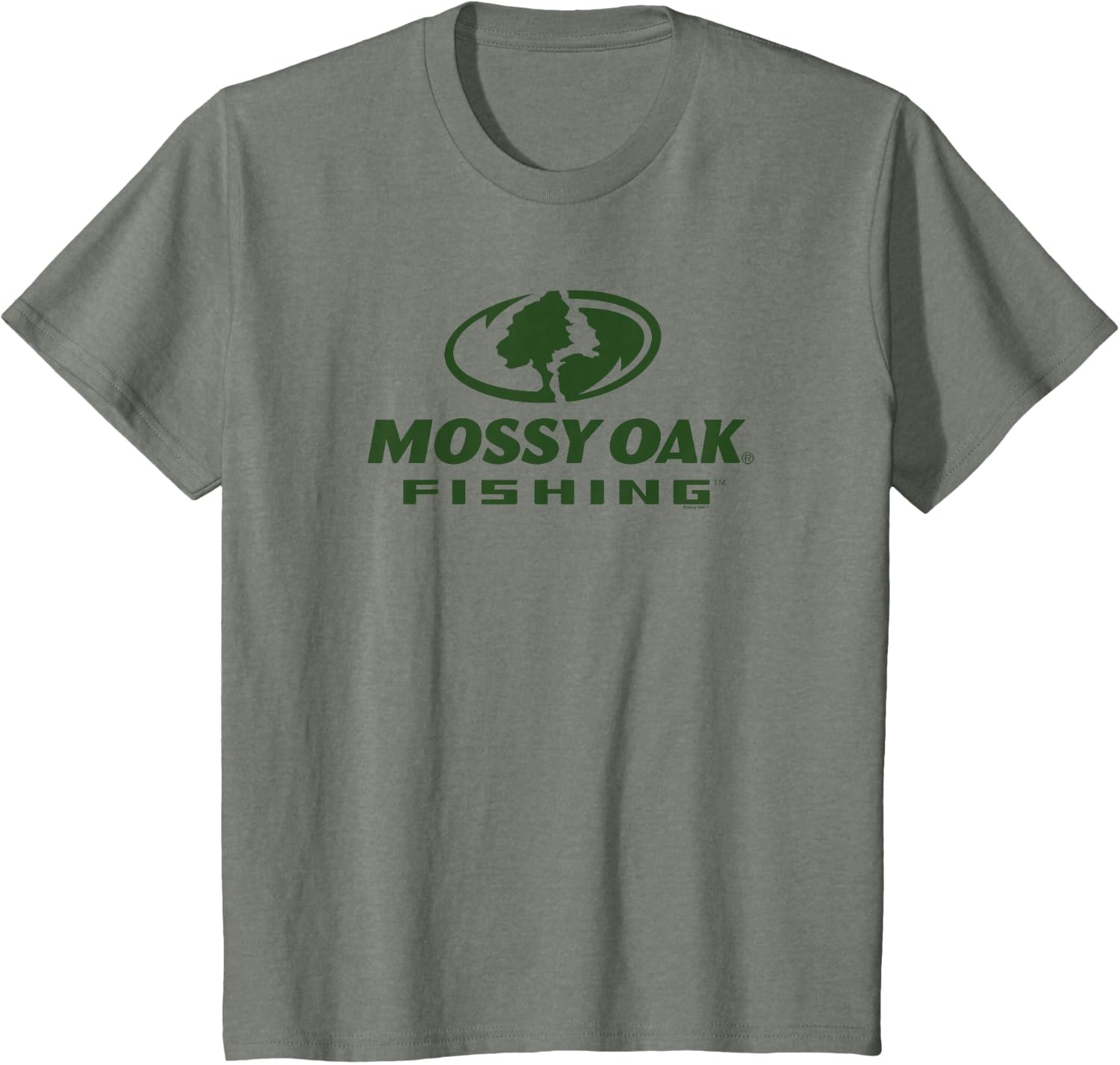 image:imageMossy Oak Fishing Large Green Logo TShirtOlive Heather