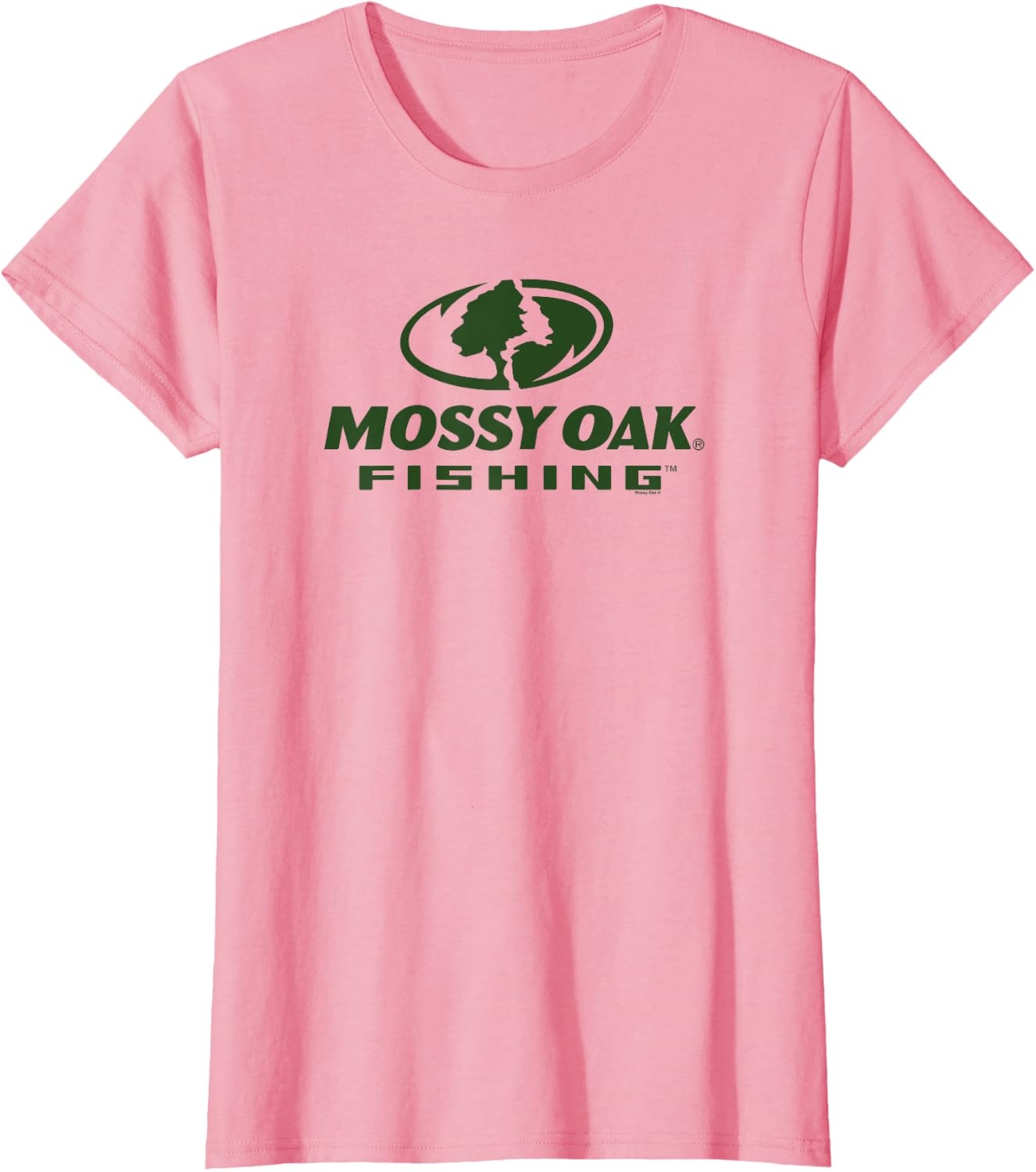 image:imageMossy Oak Fishing Large Green Logo TShirtPink