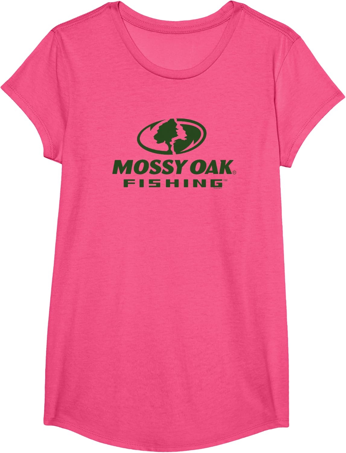 image:imageMossy Oak Fishing Large Green Logo TShirtPink Heather