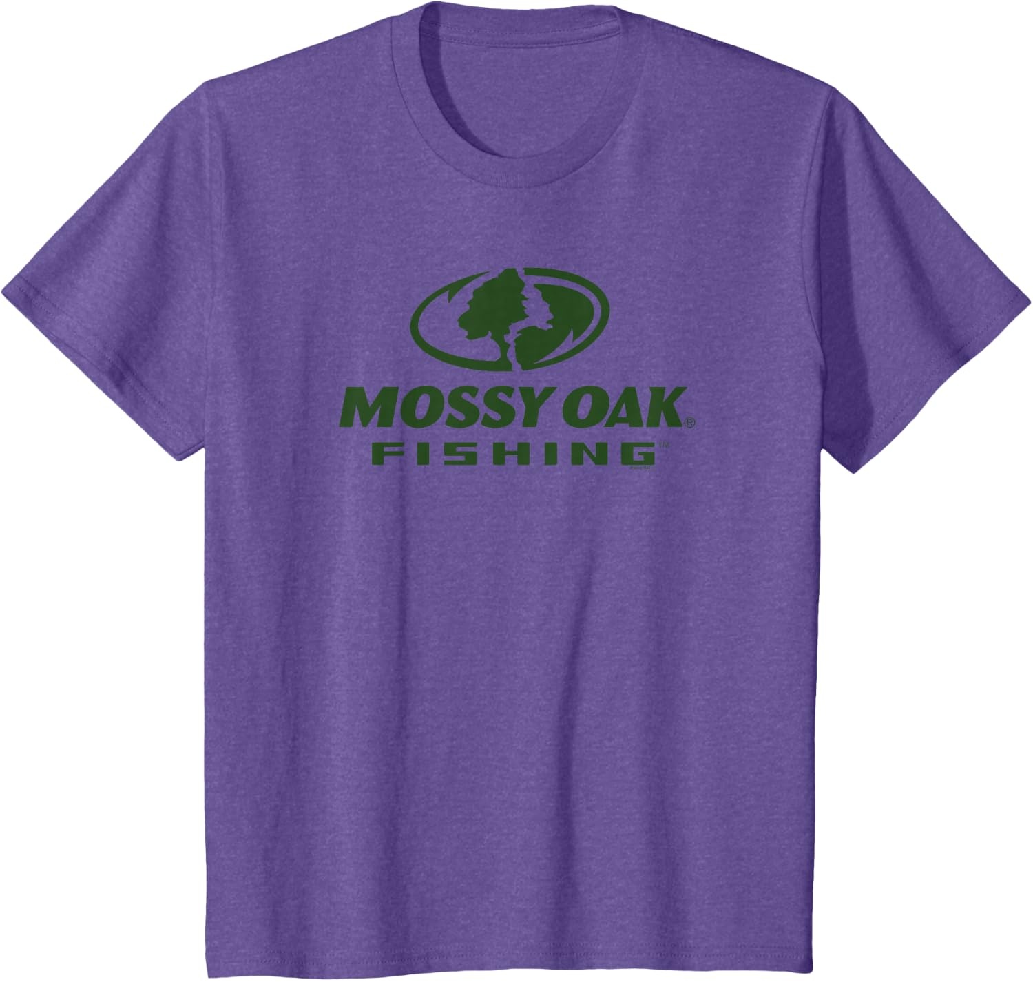 image:imageMossy Oak Fishing Large Green Logo TShirtPurple Heather