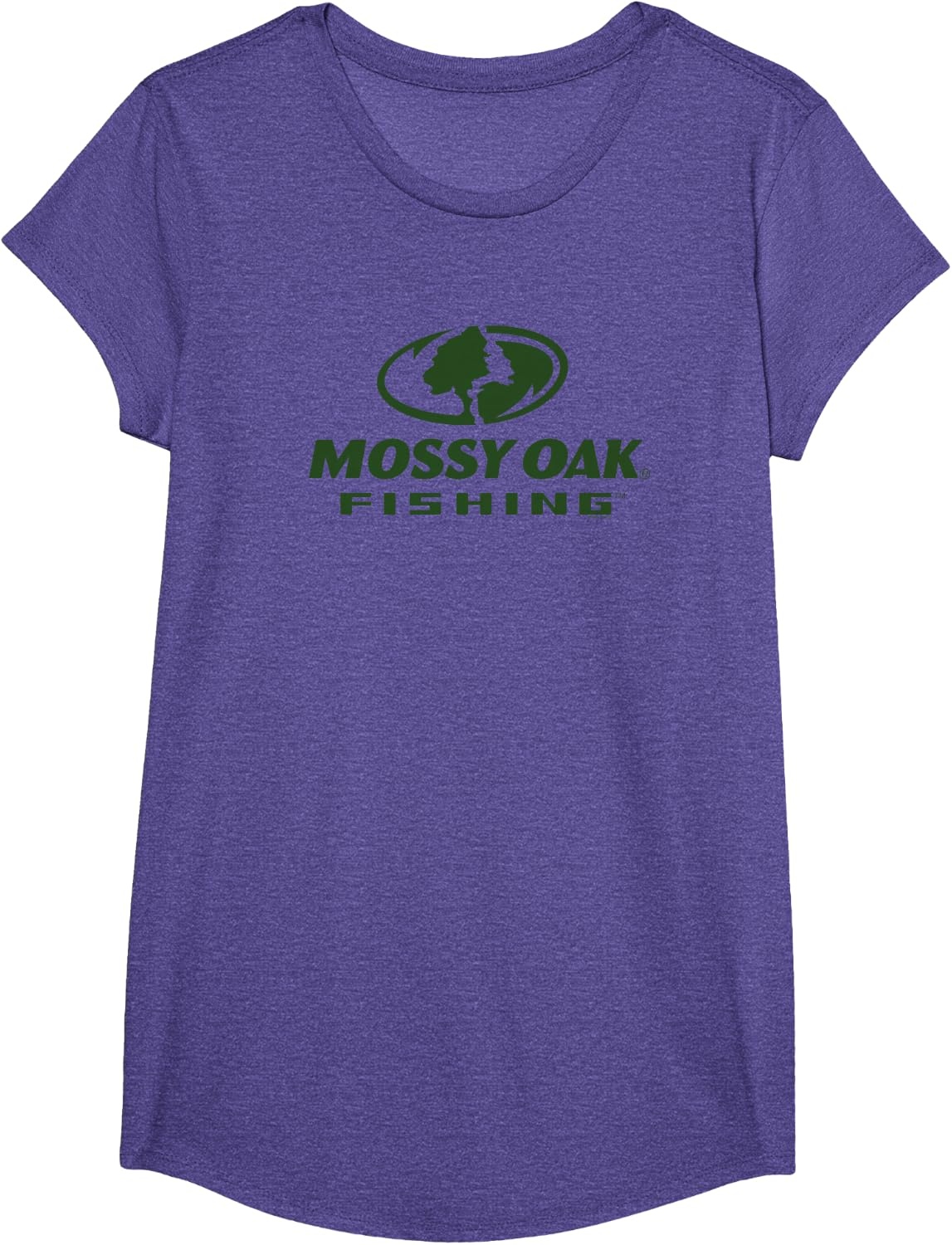 image:imageMossy Oak Fishing Large Green Logo TShirtPurple Heather