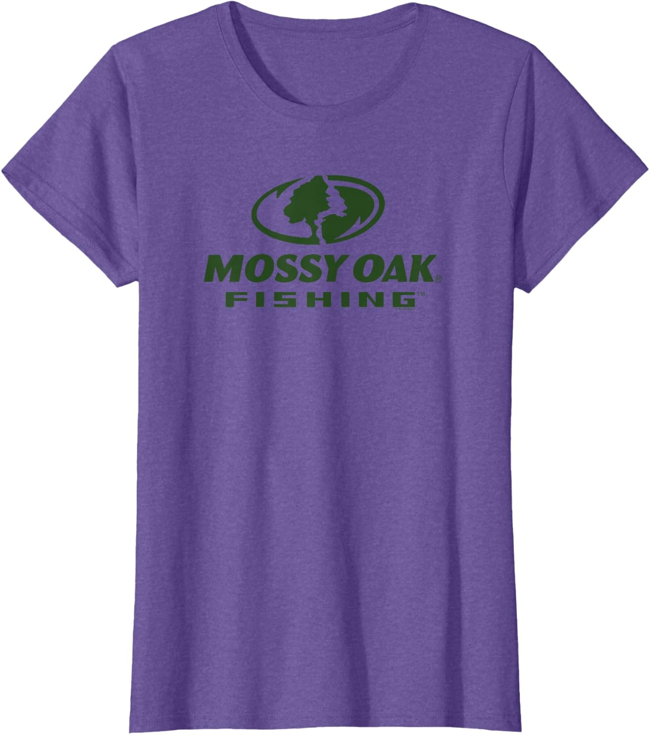 image:imageMossy Oak Fishing Large Green Logo TShirtPurple Heather