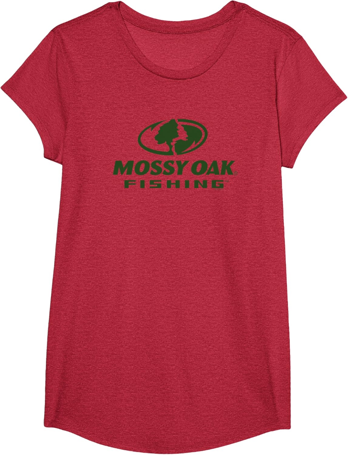 image:imageMossy Oak Fishing Large Green Logo TShirtRed Heather