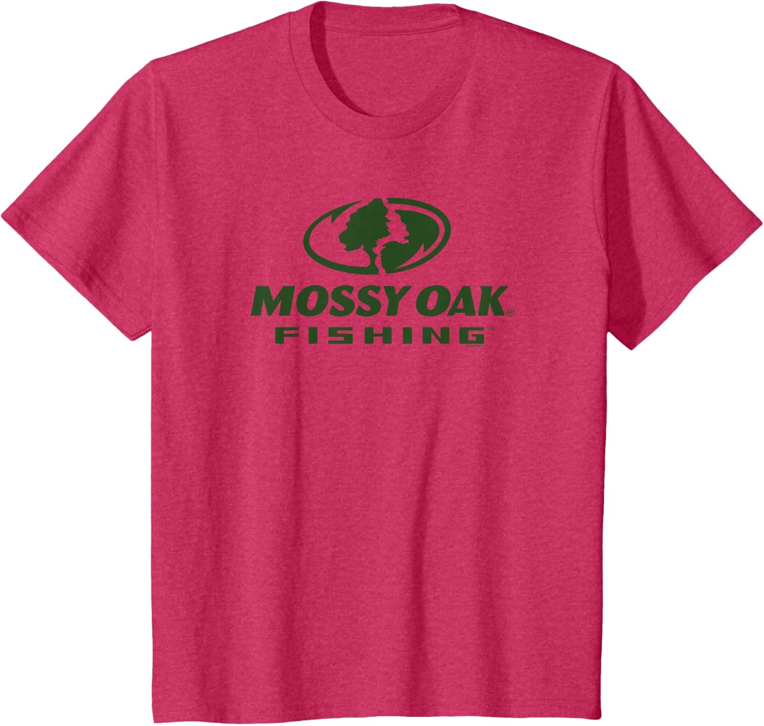 image:imageMossy Oak Fishing Large Green Logo TShirtRed Heather