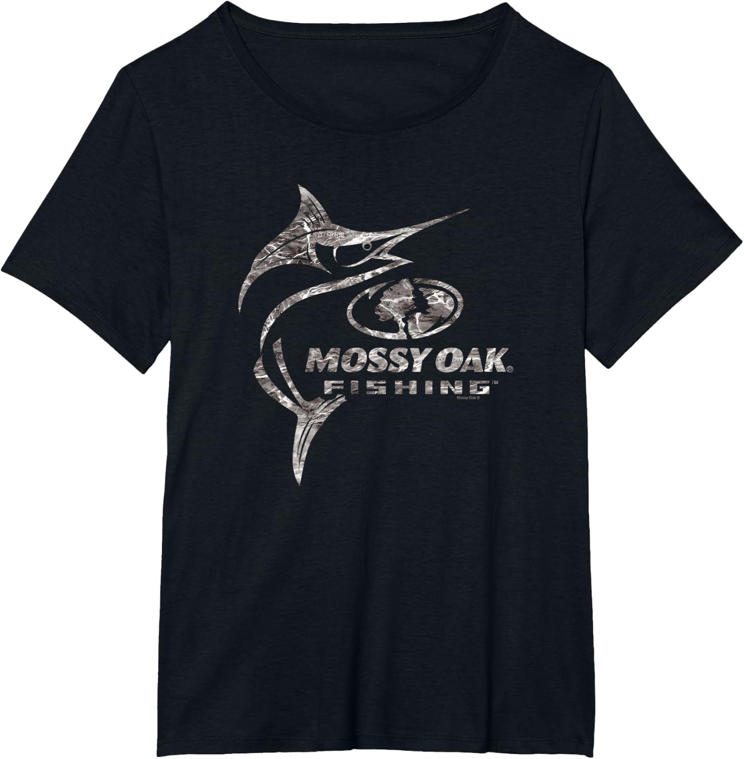 image:imageMossy Oak Fishing Marlin Target Ocean Outdoors Grey Logo TShirtBlack
