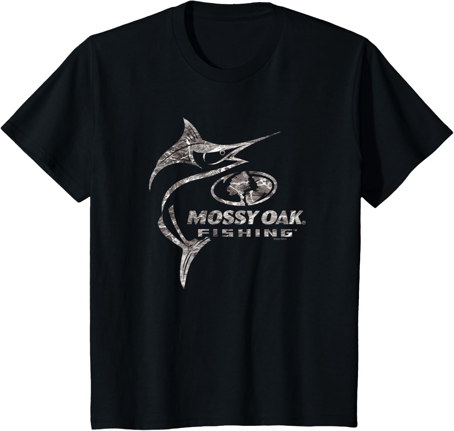 image:imageMossy Oak Fishing Marlin Target Ocean Outdoors Grey Logo TShirtBlack