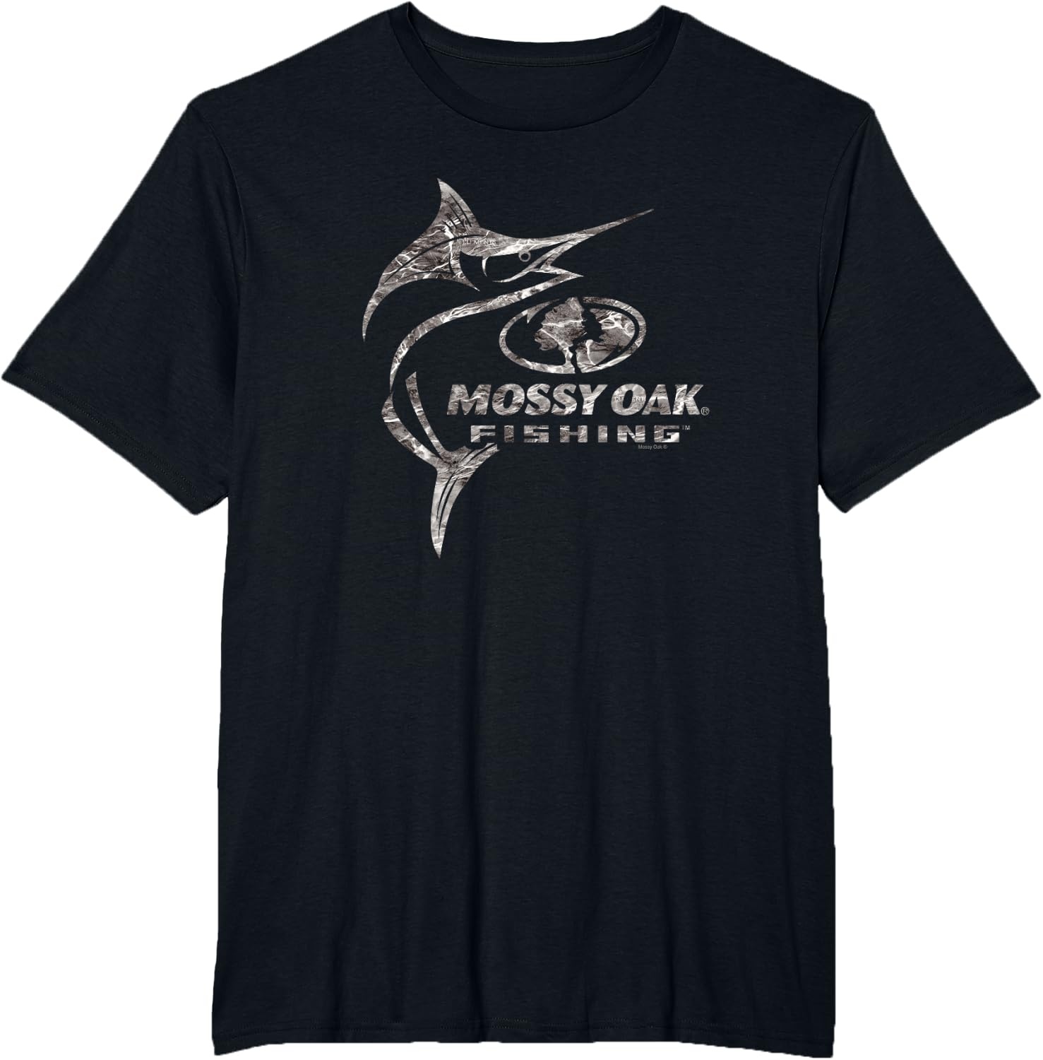 image:imageMossy Oak Fishing Marlin Target Ocean Outdoors Grey Logo TShirtBlack