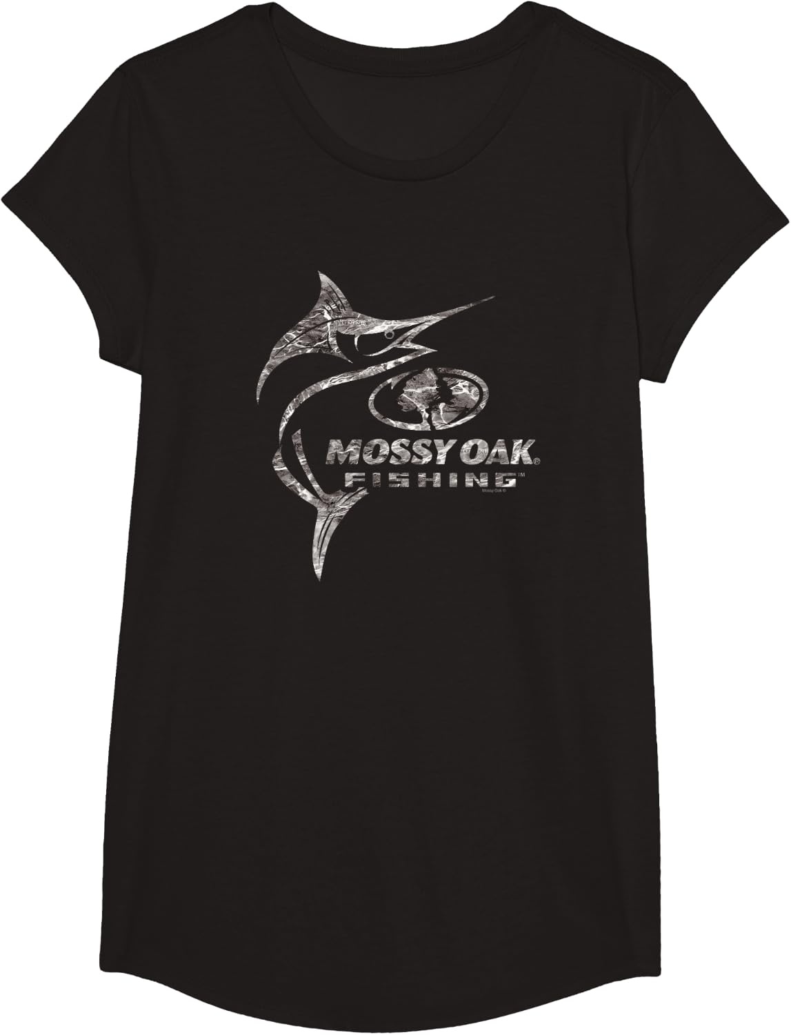 image:imageMossy Oak Fishing Marlin Target Ocean Outdoors Grey Logo TShirtBlack