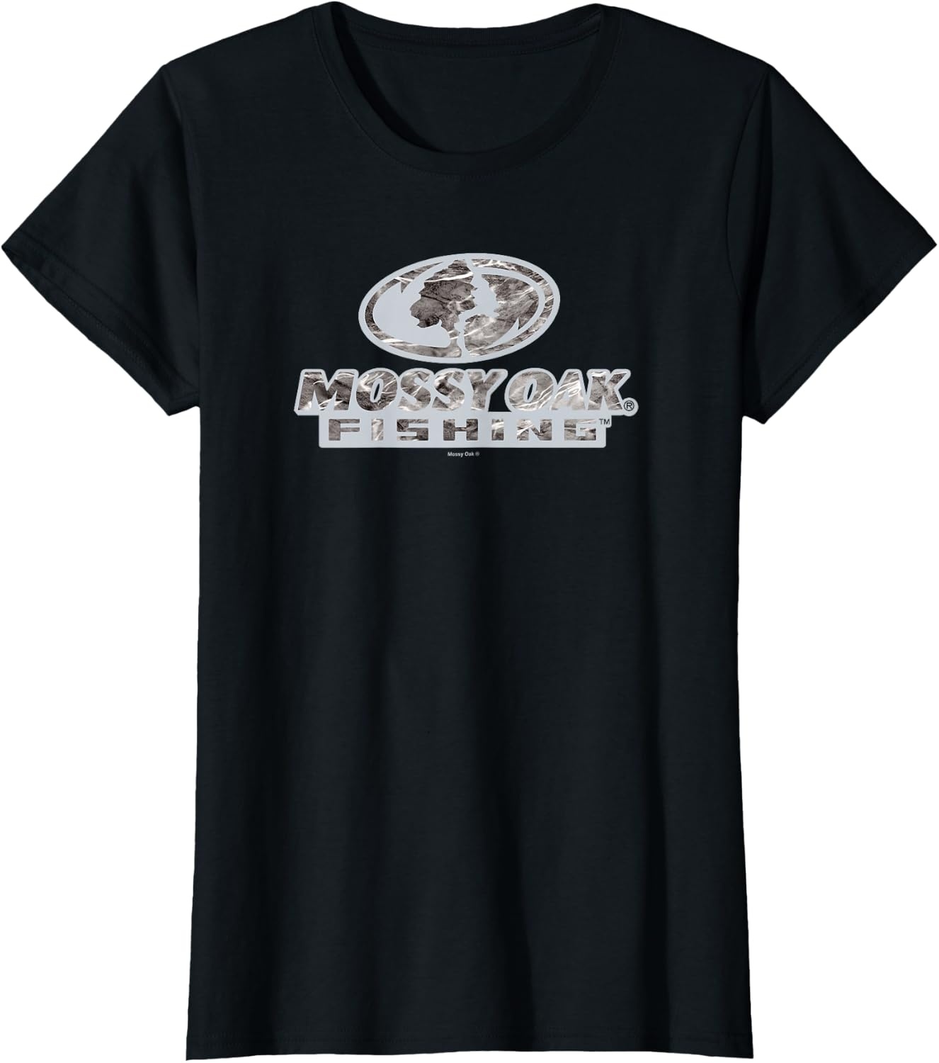 image:imageMossy Oak Fishing Open Water Classic Grey Logo TShirtBlack