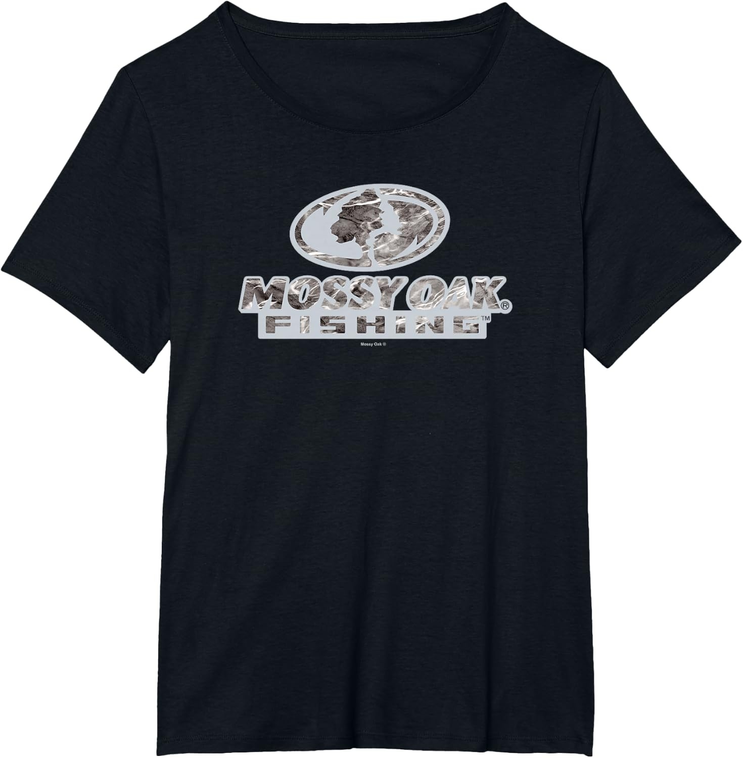 image:imageMossy Oak Fishing Open Water Classic Grey Logo TShirtBlack
