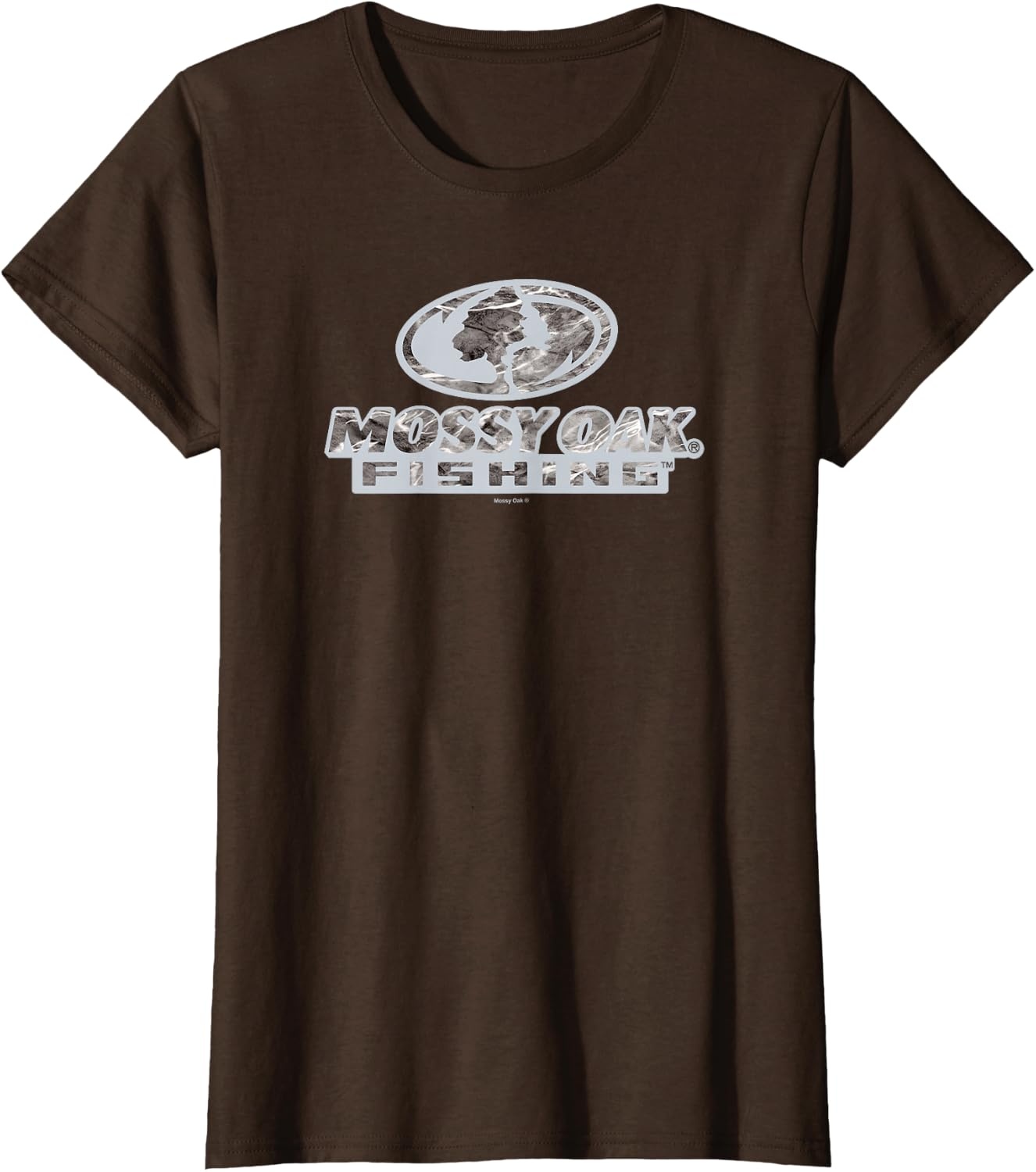 image:imageMossy Oak Fishing Open Water Classic Grey Logo TShirtBrown