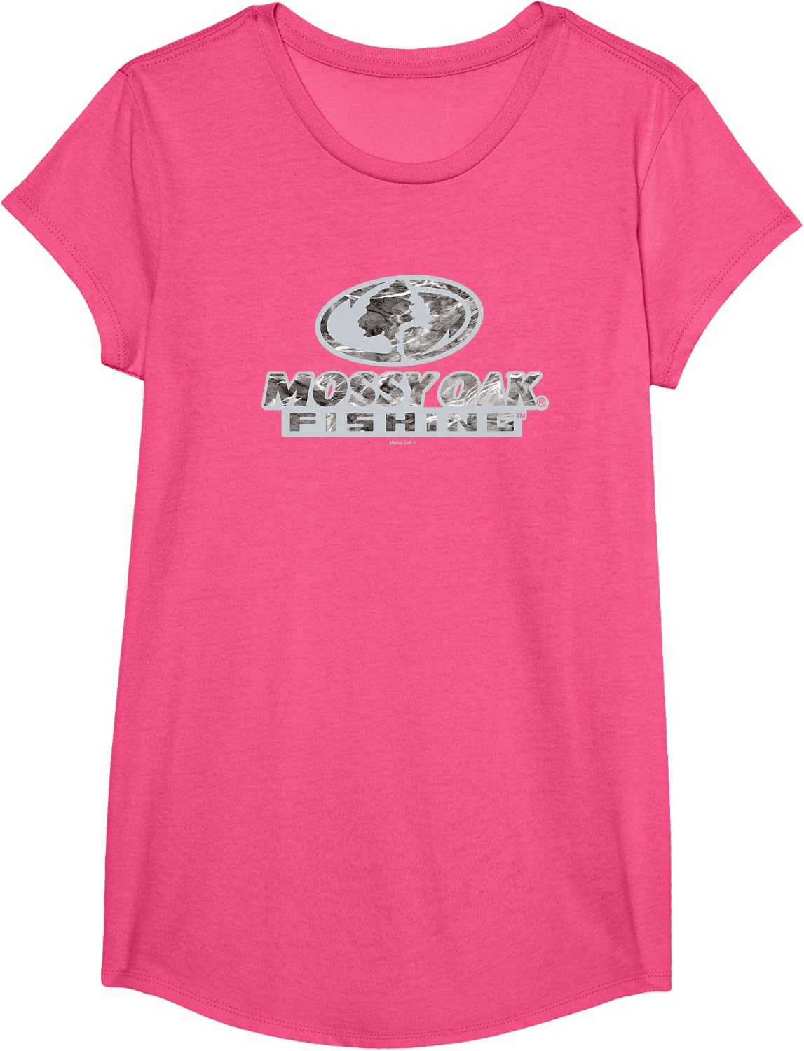 image:imageMossy Oak Fishing Open Water Classic Grey Logo TShirtPink Heather