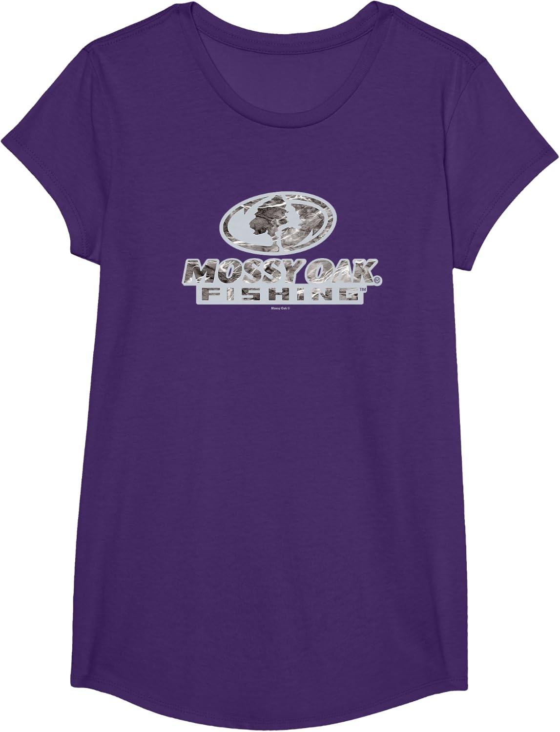 image:imageMossy Oak Fishing Open Water Classic Grey Logo TShirtPurple