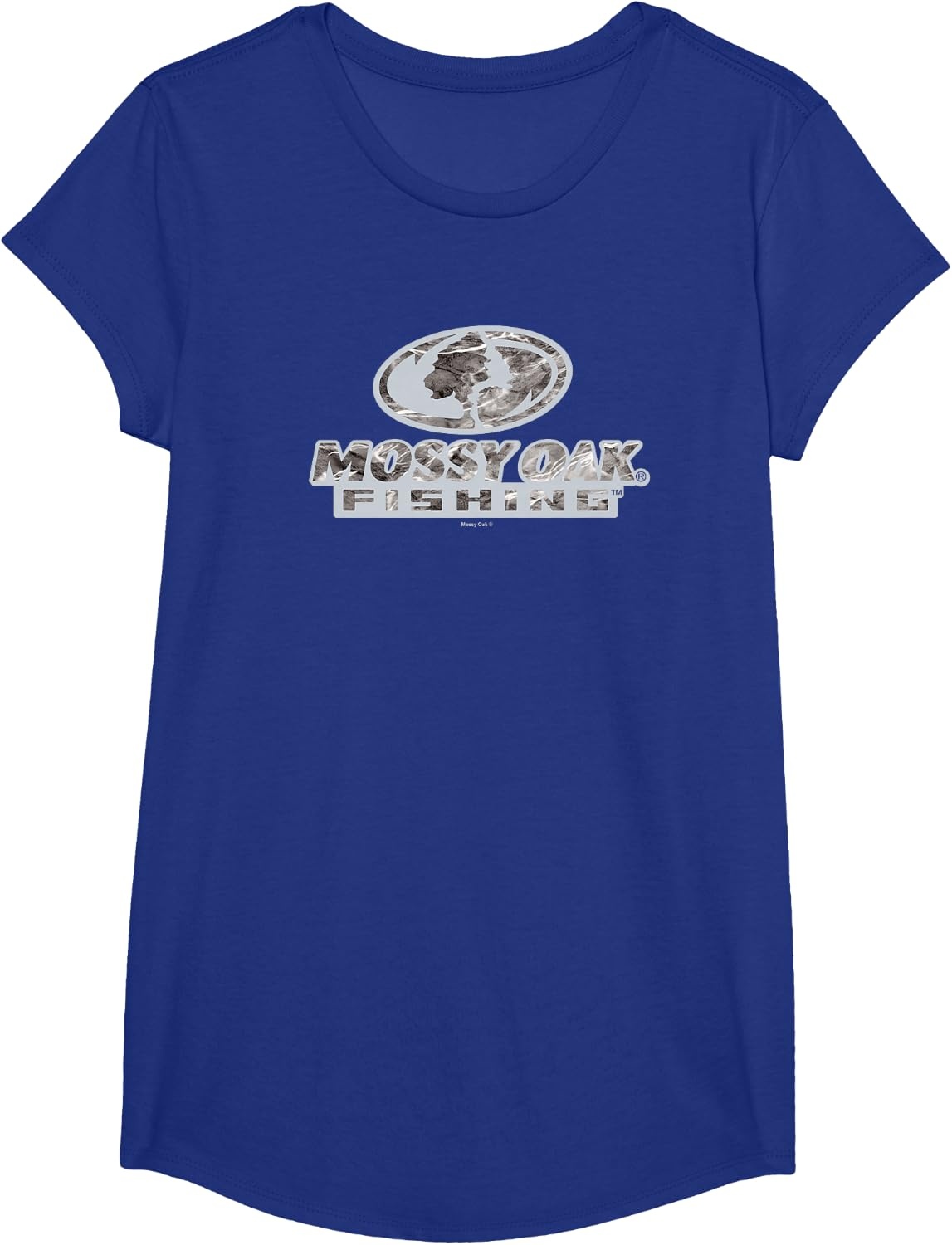 image:imageMossy Oak Fishing Open Water Classic Grey Logo TShirtRoyal Blue