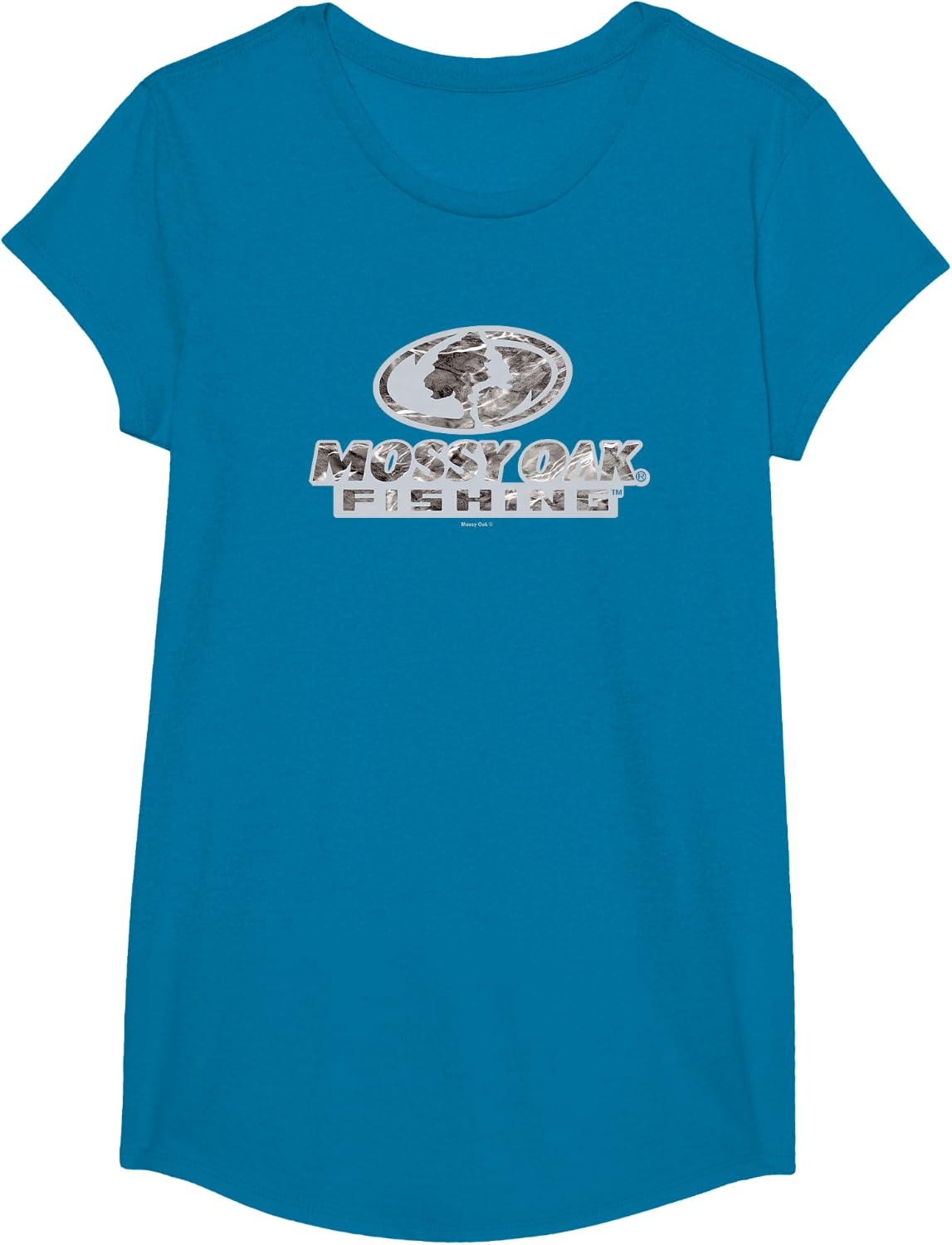 image:imageMossy Oak Fishing Open Water Classic Grey Logo TShirtSapphire Blue