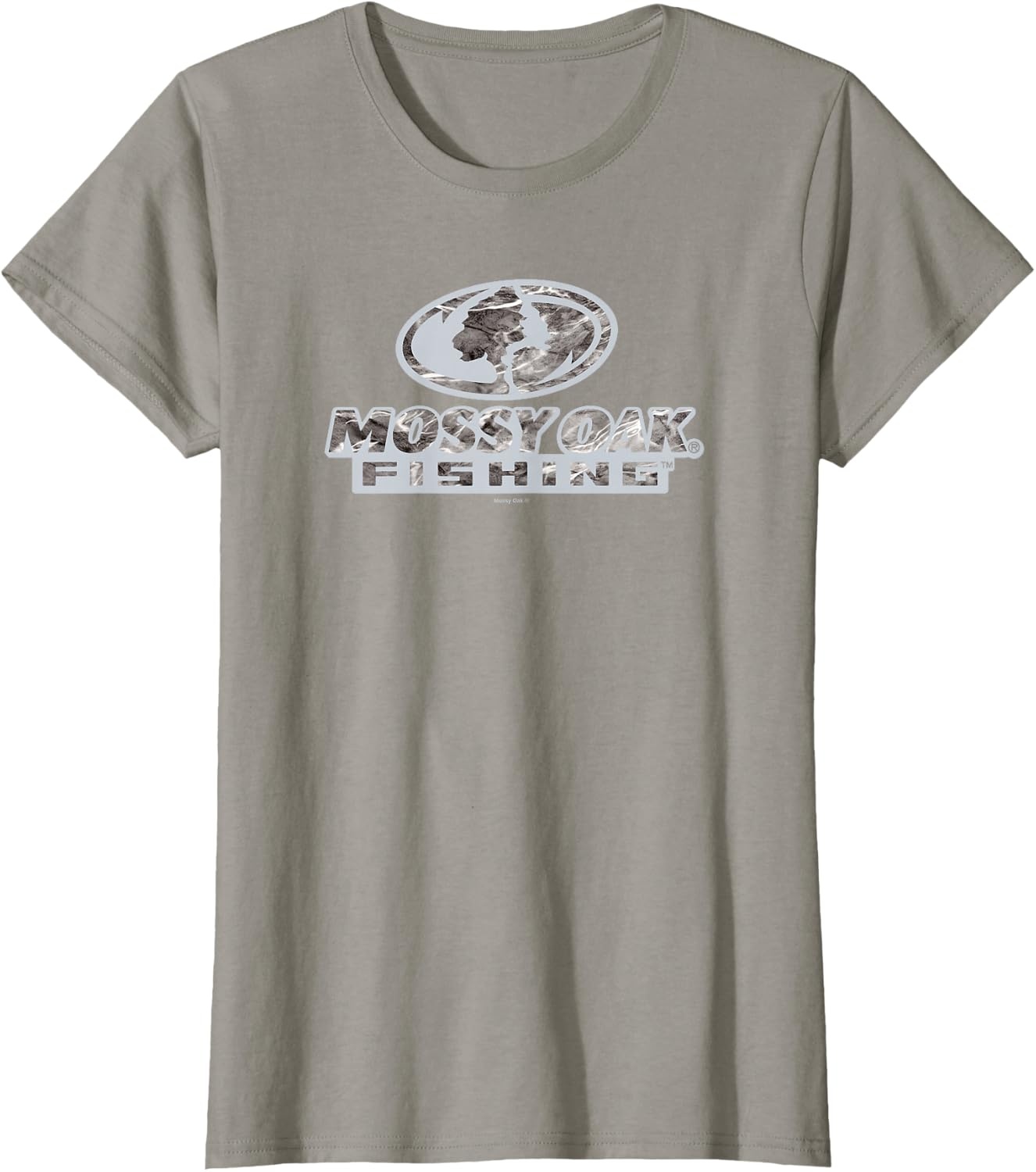 image:imageMossy Oak Fishing Open Water Classic Grey Logo TShirtSlate Grey
