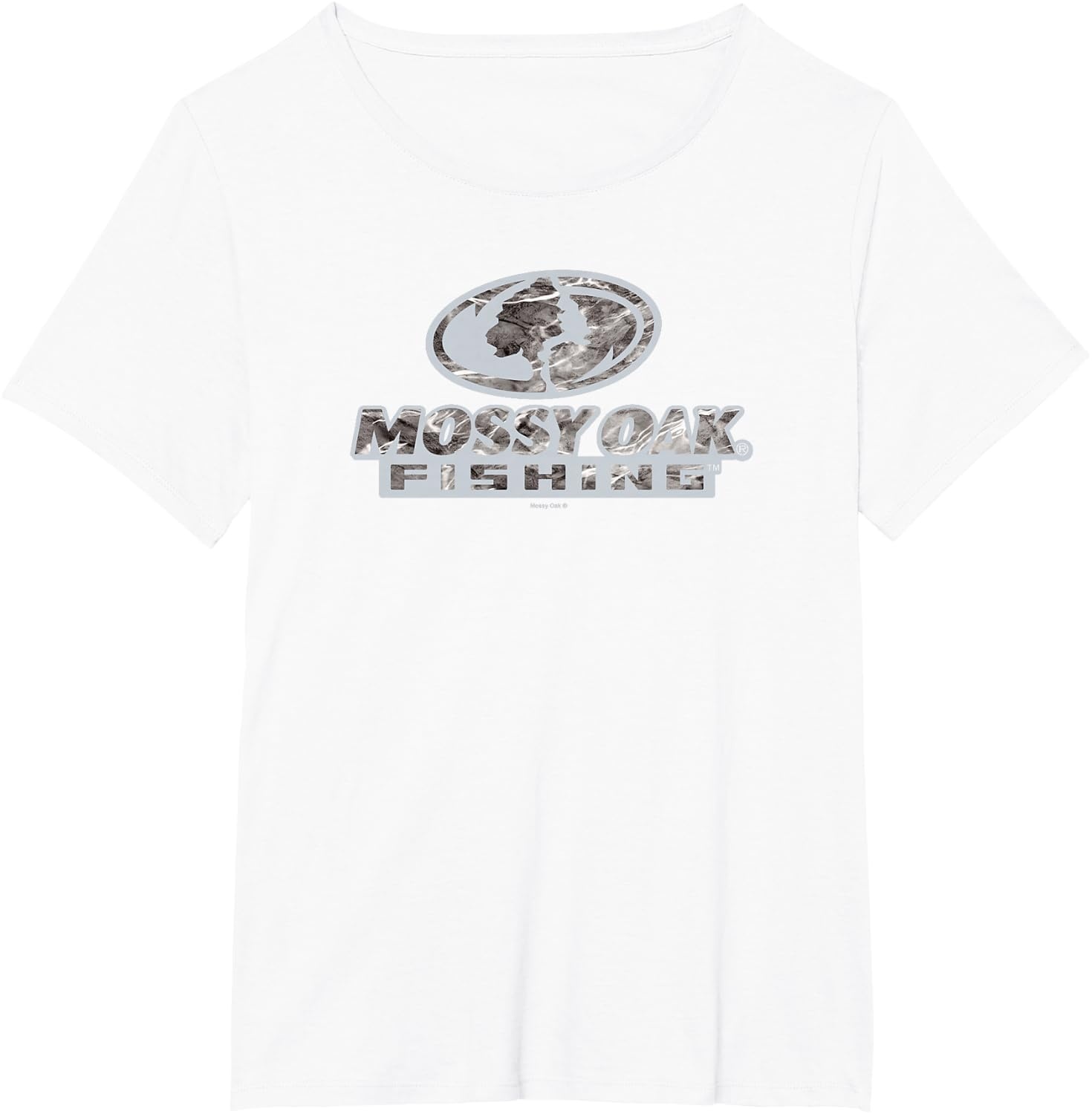 image:imageMossy Oak Fishing Open Water Classic Grey Logo TShirtWhite