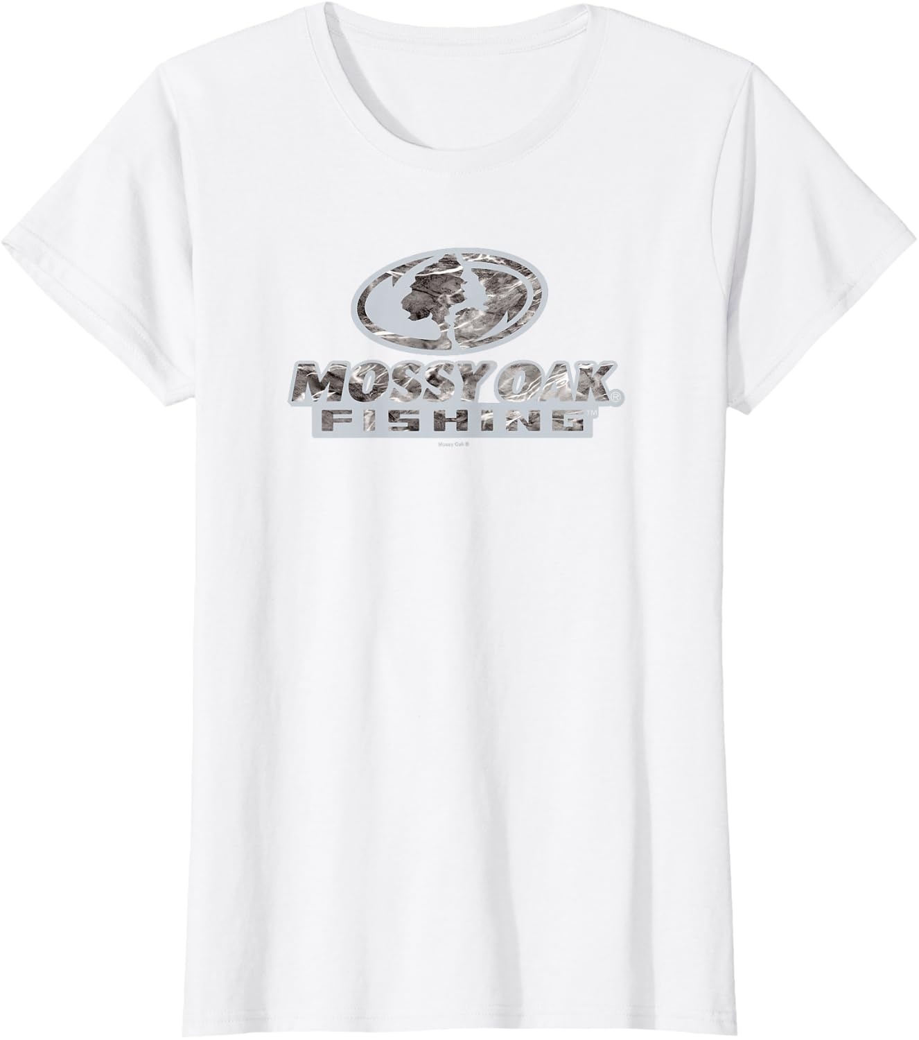 image:imageMossy Oak Fishing Open Water Classic Grey Logo TShirtWhite