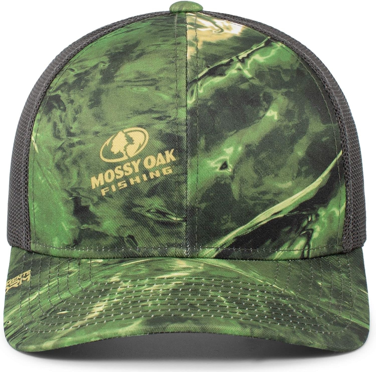 image:imagePacific Headwear Unisex Adult Agua Camo Snapback TruckerWakeform ConfluenceLt Charcoal
