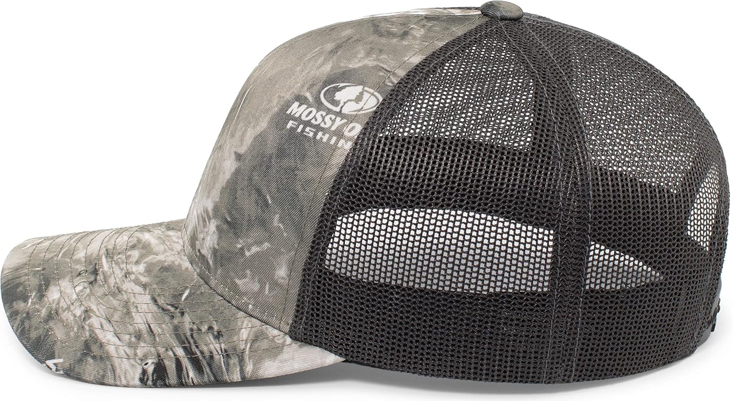 image:imagePacific Headwear Unisex Adult Agua Camo Snapback TruckerWakeform GaleLt Charcoal