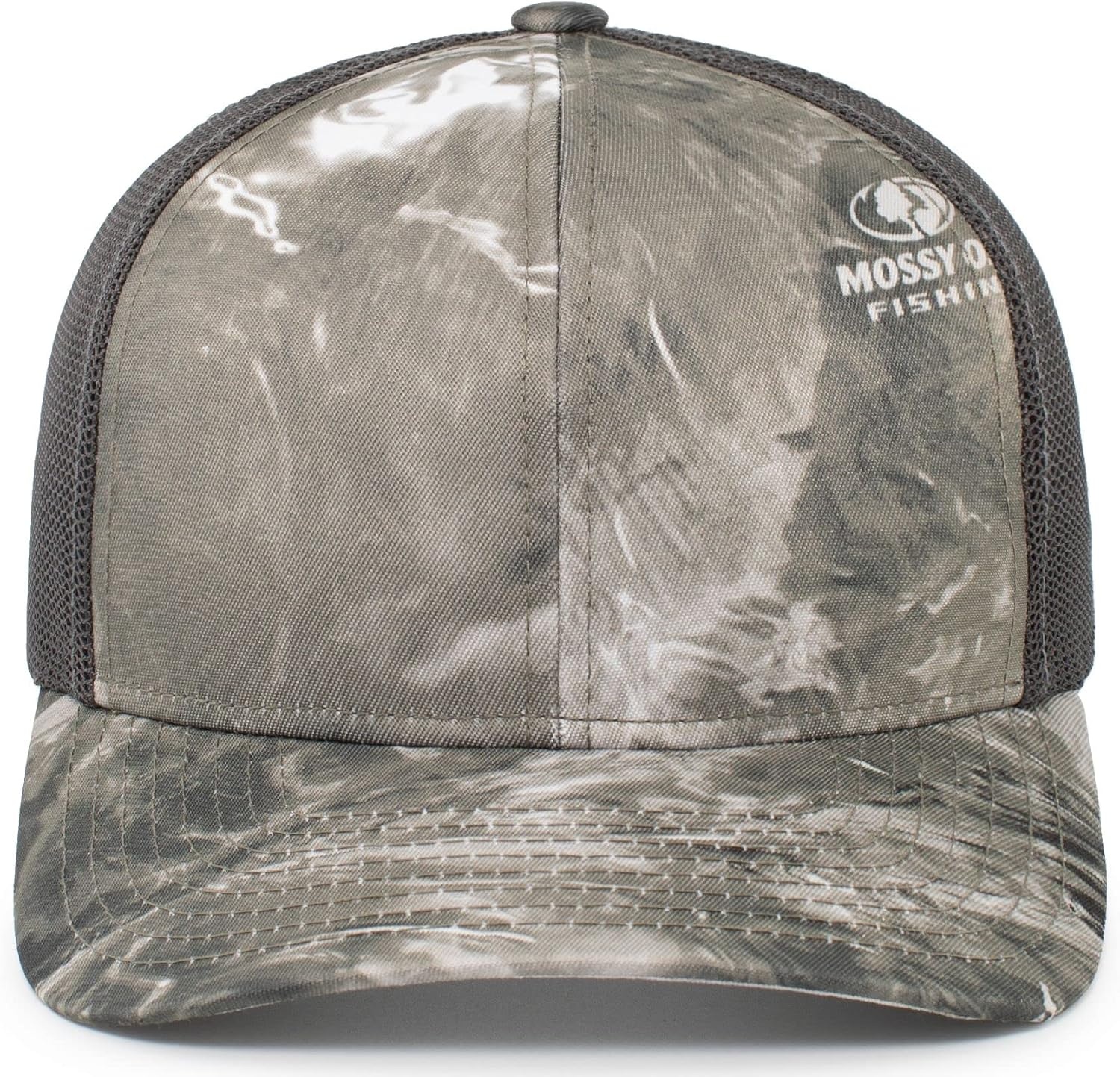 image:imagePacific Headwear Unisex Adult Agua Camo Snapback TruckerWakeform GaleLt Charcoal