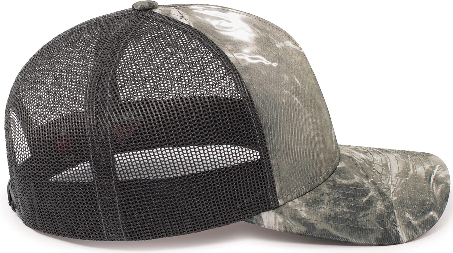 image:imagePacific Headwear Unisex Adult Agua Camo Snapback TruckerWakeform GaleLt Charcoal