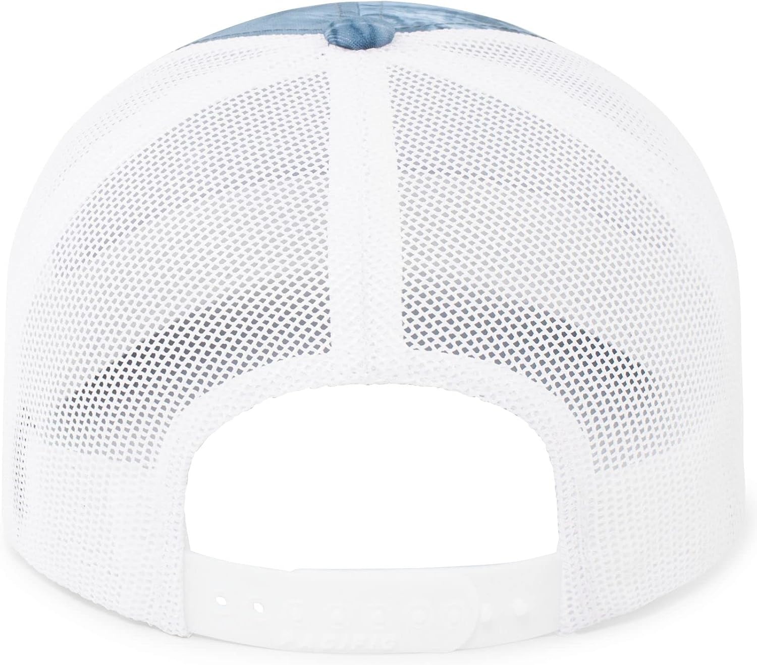 image:imagePacific Headwear Unisex Adult Agua Camo Snapback TruckerWakeform High SeasWhite