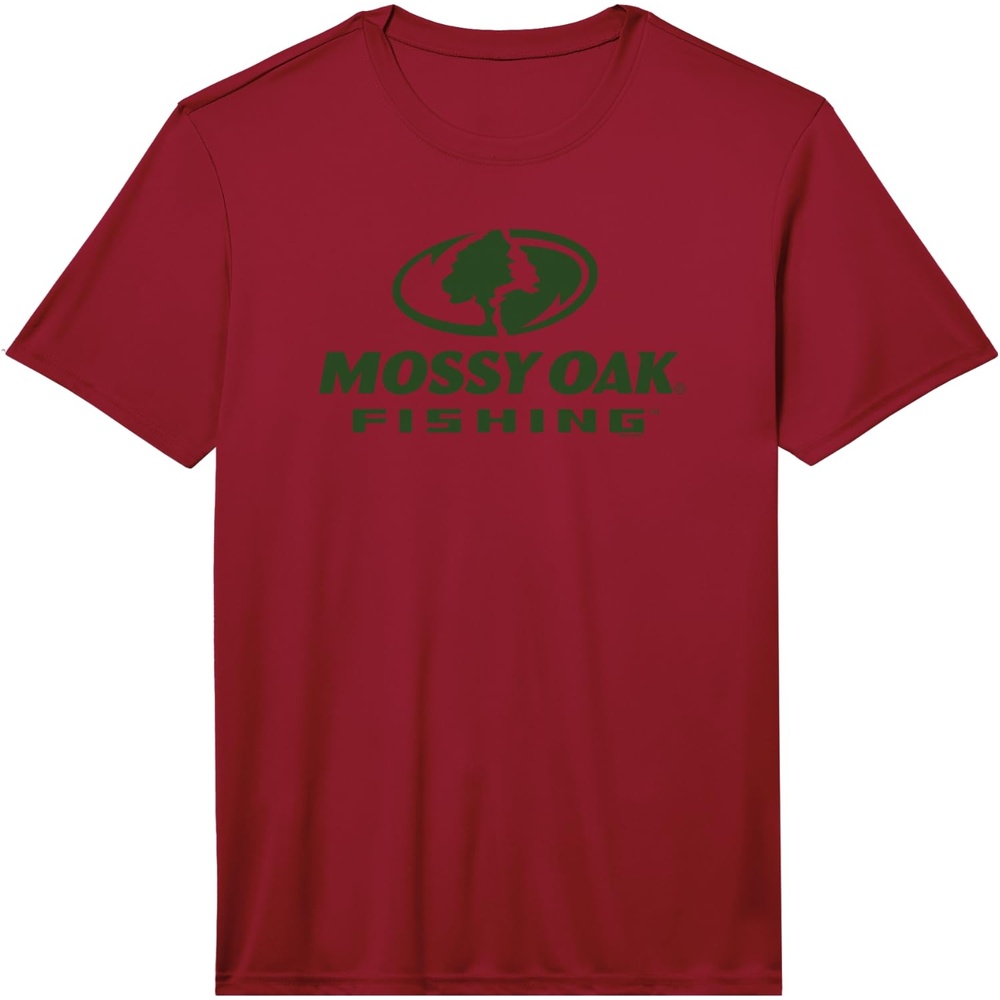 image:imageMossy Oak Fishing Large Green Logo Performance TShirtRed