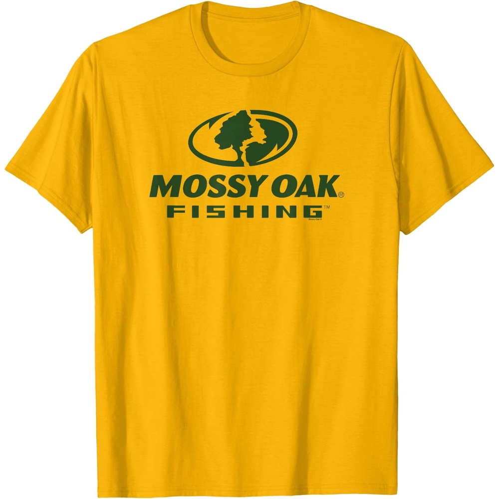 image:imageMossy Oak Fishing Large Green Logo TShirtGolden Yellow
