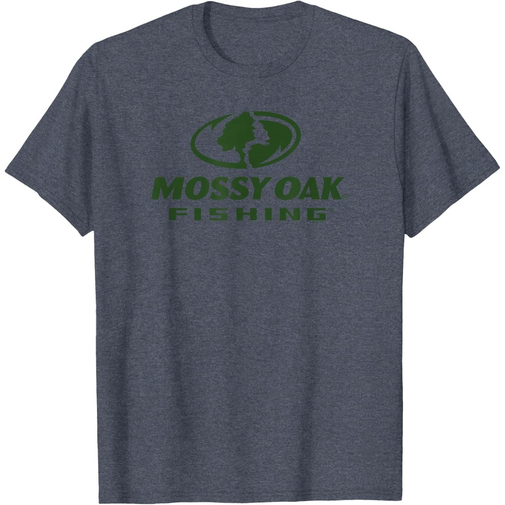 image:imageMossy Oak Fishing Large Green Logo TShirtHeather Blue