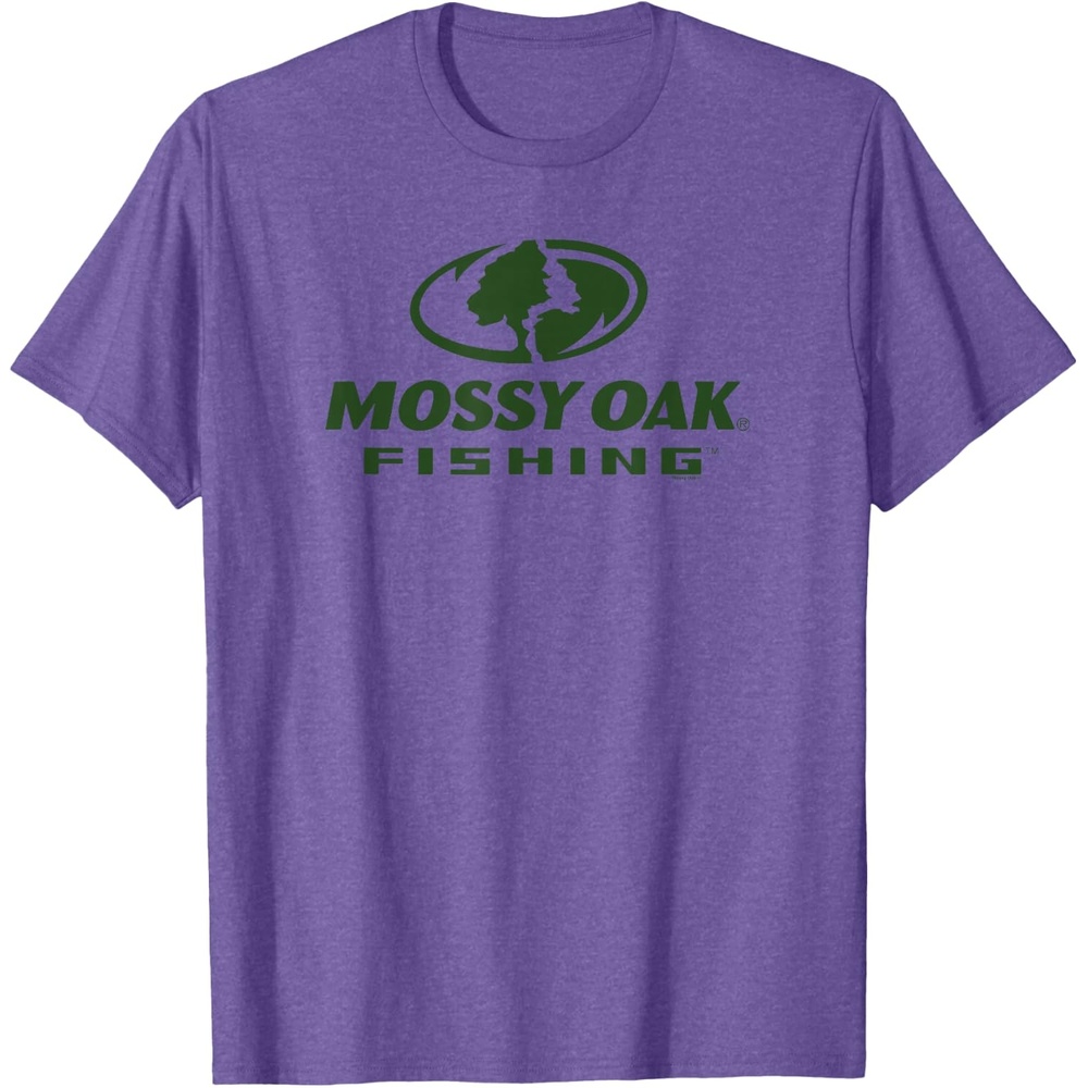 image:imageMossy Oak Fishing Large Green Logo TShirtPurple Heather
