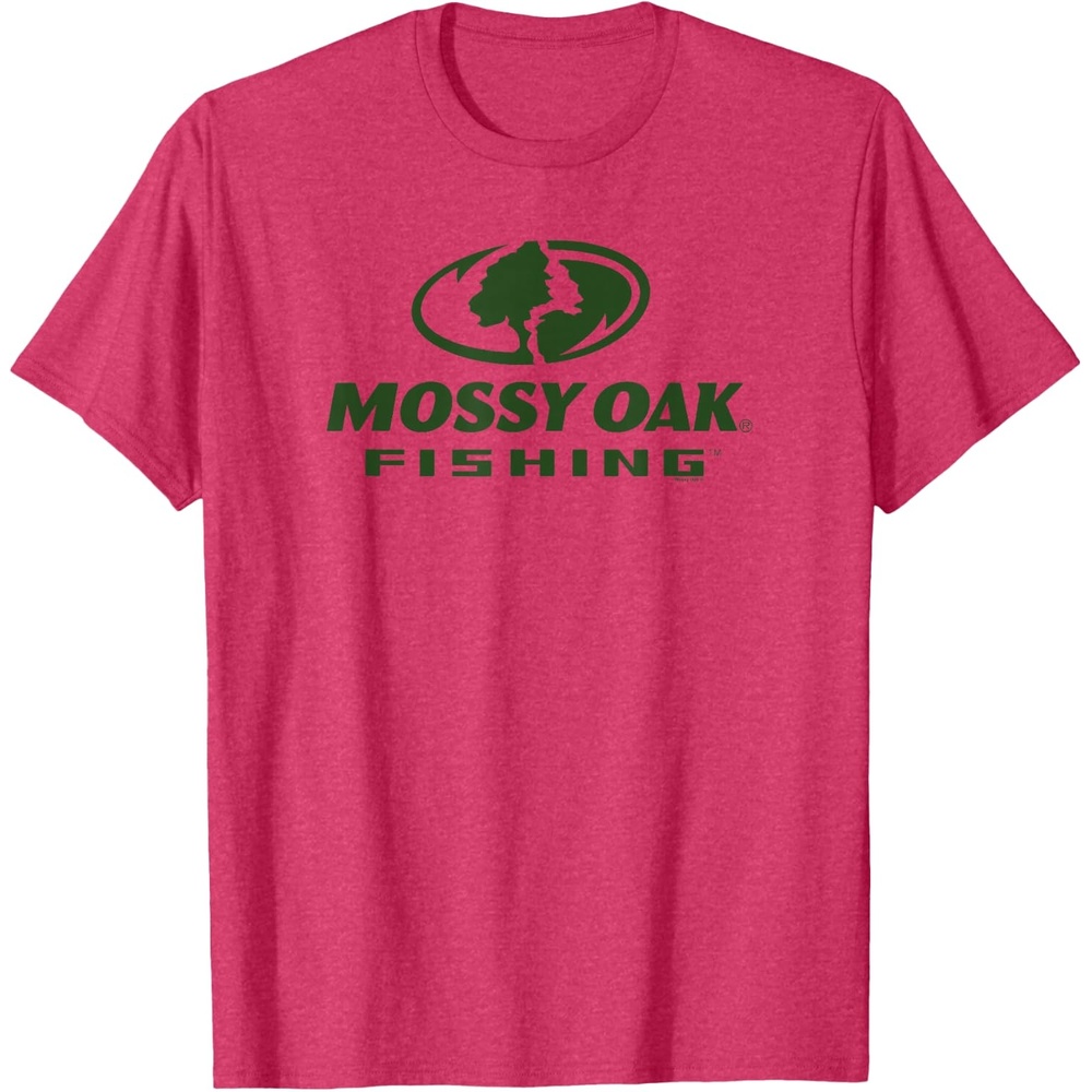 image:imageMossy Oak Fishing Large Green Logo TShirtRed Heather