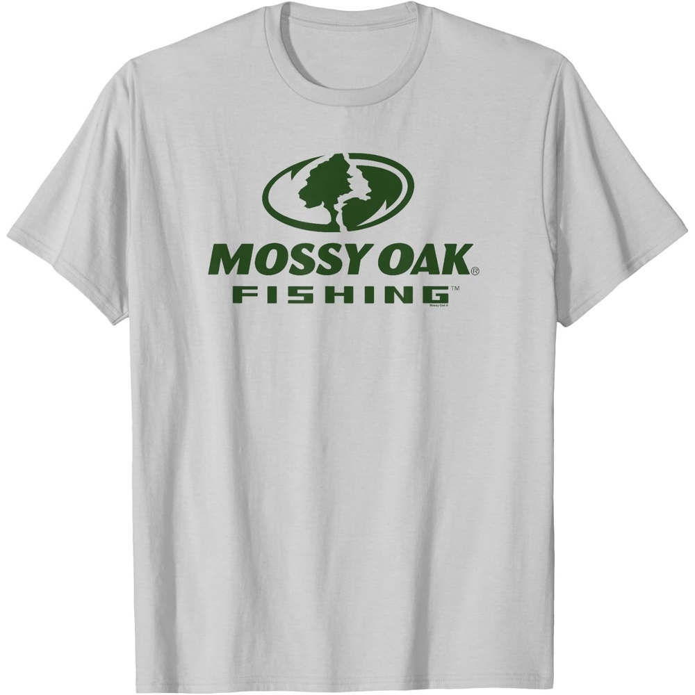 image:imageMossy Oak Fishing Large Green Logo TShirtSilver Grey