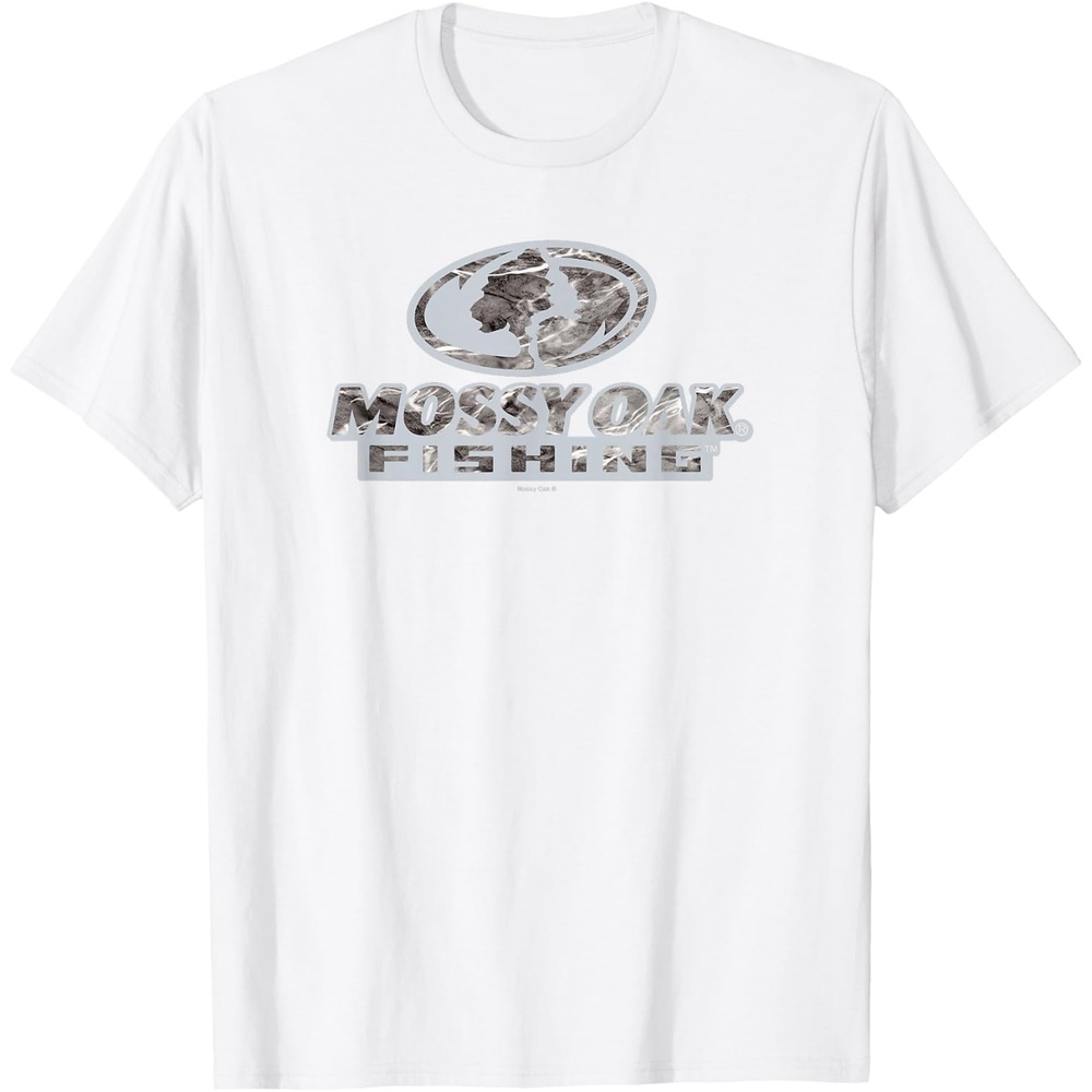 image:imageMossy Oak Fishing Open Water Classic Grey Logo TShirtWhite
