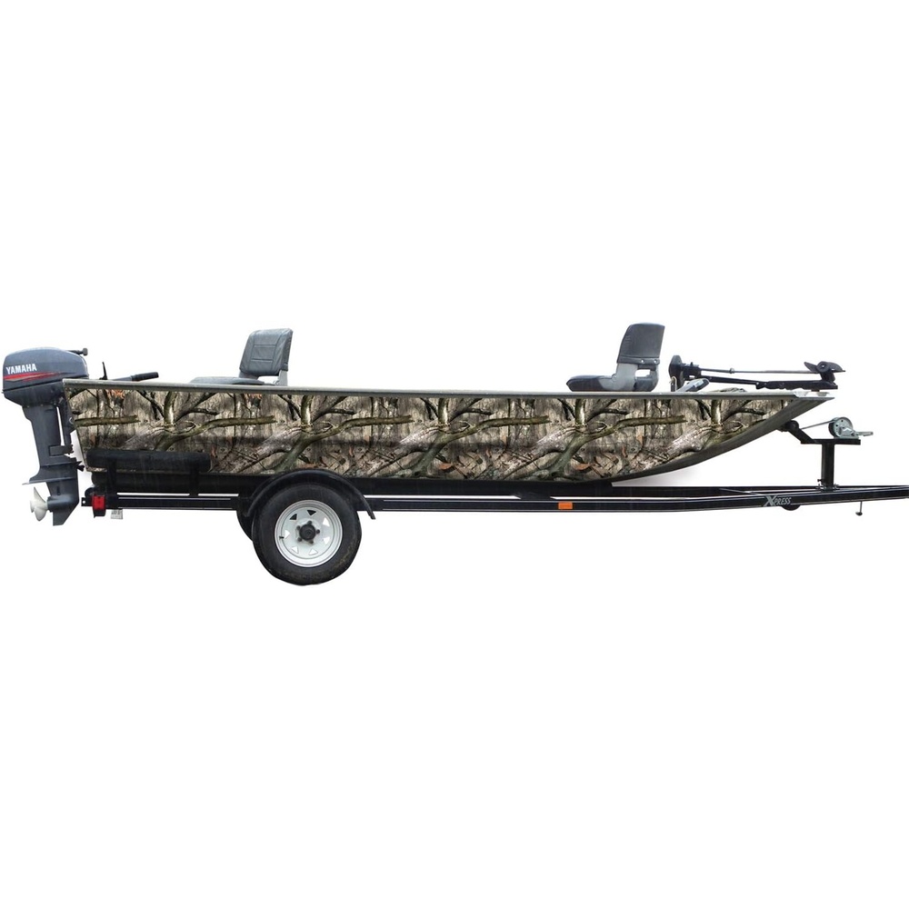 image:imageMossy Oak Graphics Blaze Camo Boat Wrap Kit  Easy to Install Vinyl Wrap with Matte Finish  18 x 12 KitTreestand