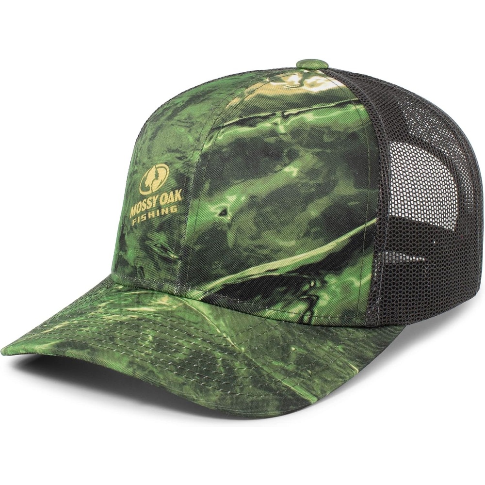 image:imagePacific Headwear Unisex Adult Agua Camo Snapback TruckerWakeform ConfluenceLt Charcoal