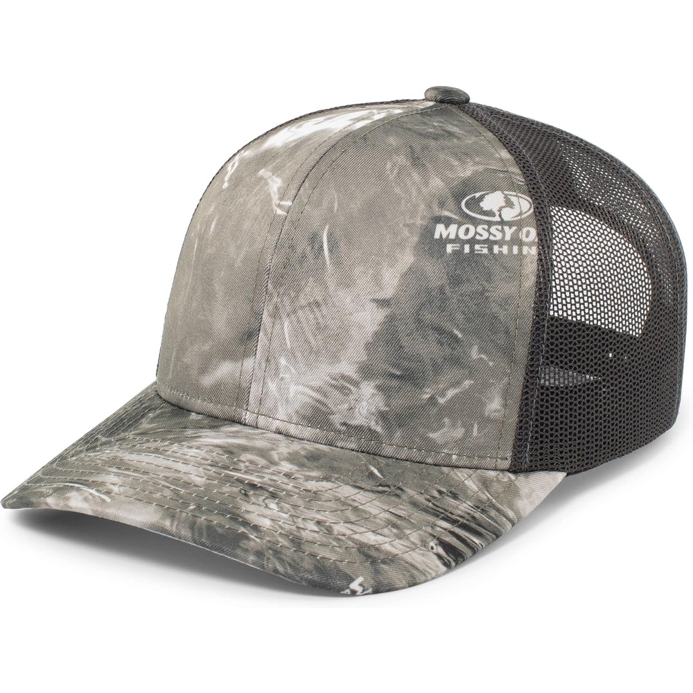 image:imagePacific Headwear Unisex Adult Agua Camo Snapback TruckerWakeform GaleLt Charcoal