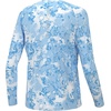 HUK Kids Pursuit Pattern Long Sleeve Shirt, Fishing Shirt for Kids(Fin Fade – Crystal Blue)