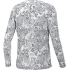 HUK Kids Pursuit Pattern Long Sleeve Shirt, Fishing Shirt for Kids(Fin Fade – Harbor Mist)