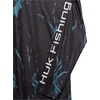 HUK Kids Pursuit Pattern Long Sleeve Shirt, Fishing Shirt for Kids(Kelp Wash Heather – Black)