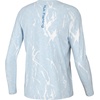 HUK Kids Pursuit Pattern Long Sleeve Shirt, Fishing Shirt for Kids(Kelp Wash Heather – Crystal Blue)