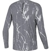 HUK Kids Pursuit Pattern Long Sleeve Shirt, Fishing Shirt for Kids(Kelp Wash Heather – Volcanic Ash)