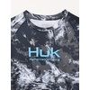 HUK Kids Pursuit Pattern Long Sleeve Shirt, Fishing Shirt for Kids(Mossy Oak Stormwater Midnight)