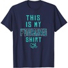Mossy Oak This Is My Fishing Shirt Open Water Fill Logo T-Shirt(Navy Blue)
