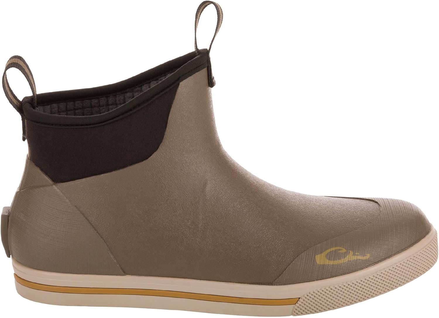 image:imageDrake Waterfowl Mens Camp Deck Boots Waterproof 6 Ankle Neoprene Outdoor Boots with Fleece Liner amp NonMarking OutsoleMud Brown