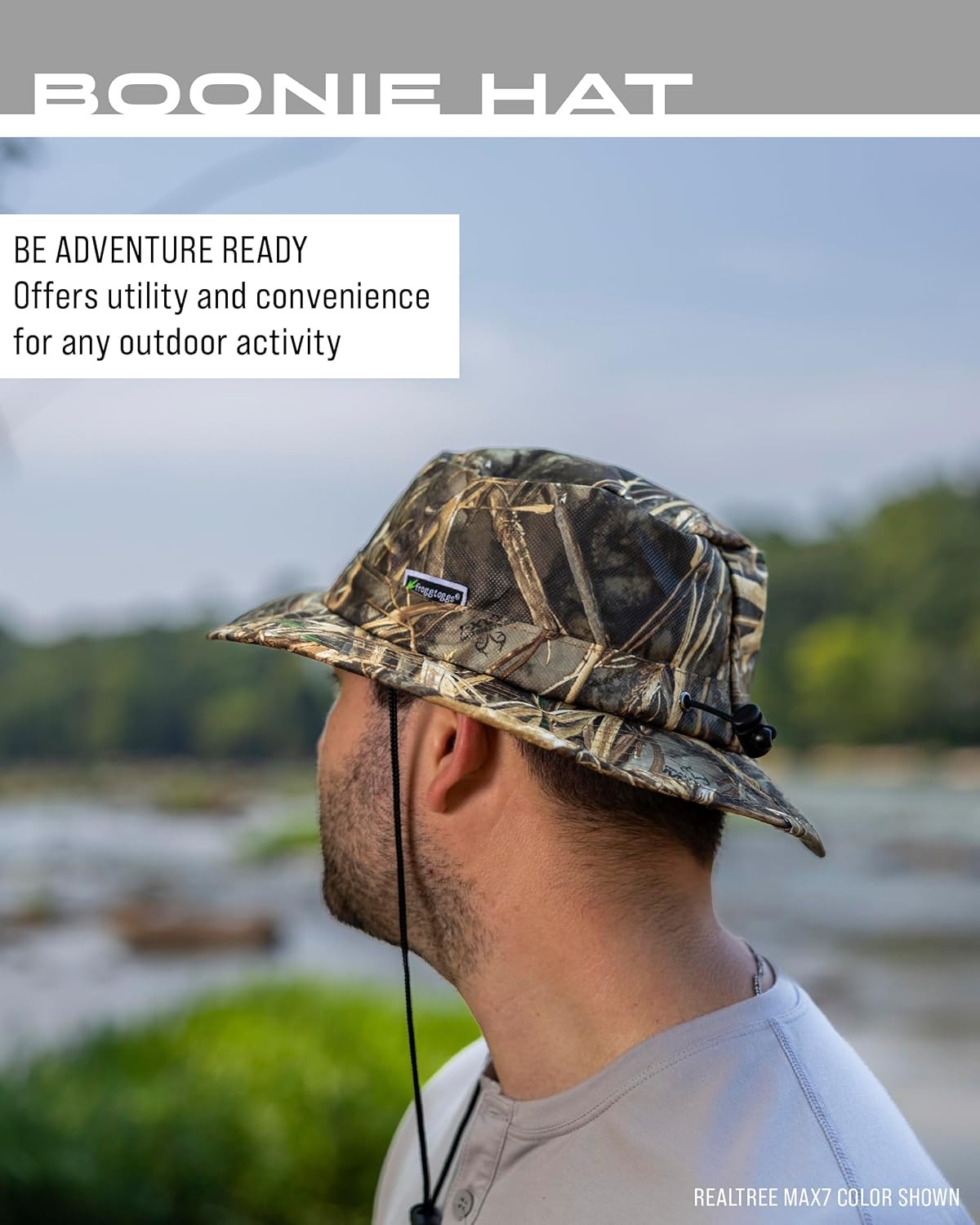 image:imageFROGG TOGGS Boonie Hat Fishing hat Offers Waterproof Breathable Sun ProtectionBlack